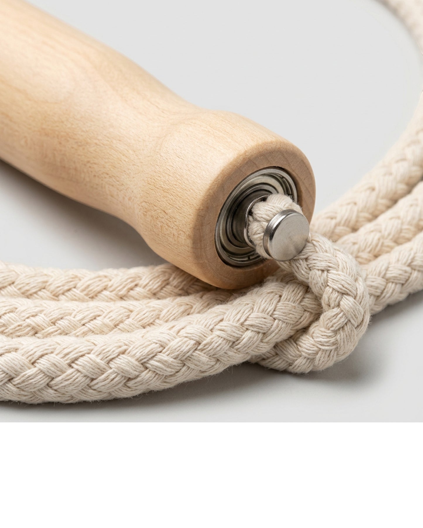 Chirpi Cotton Jump Rope Wood Handle Natural 2.8 m