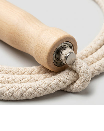 Chirpi Cotton Jump Rope Wood Handle Natural 2.8 m